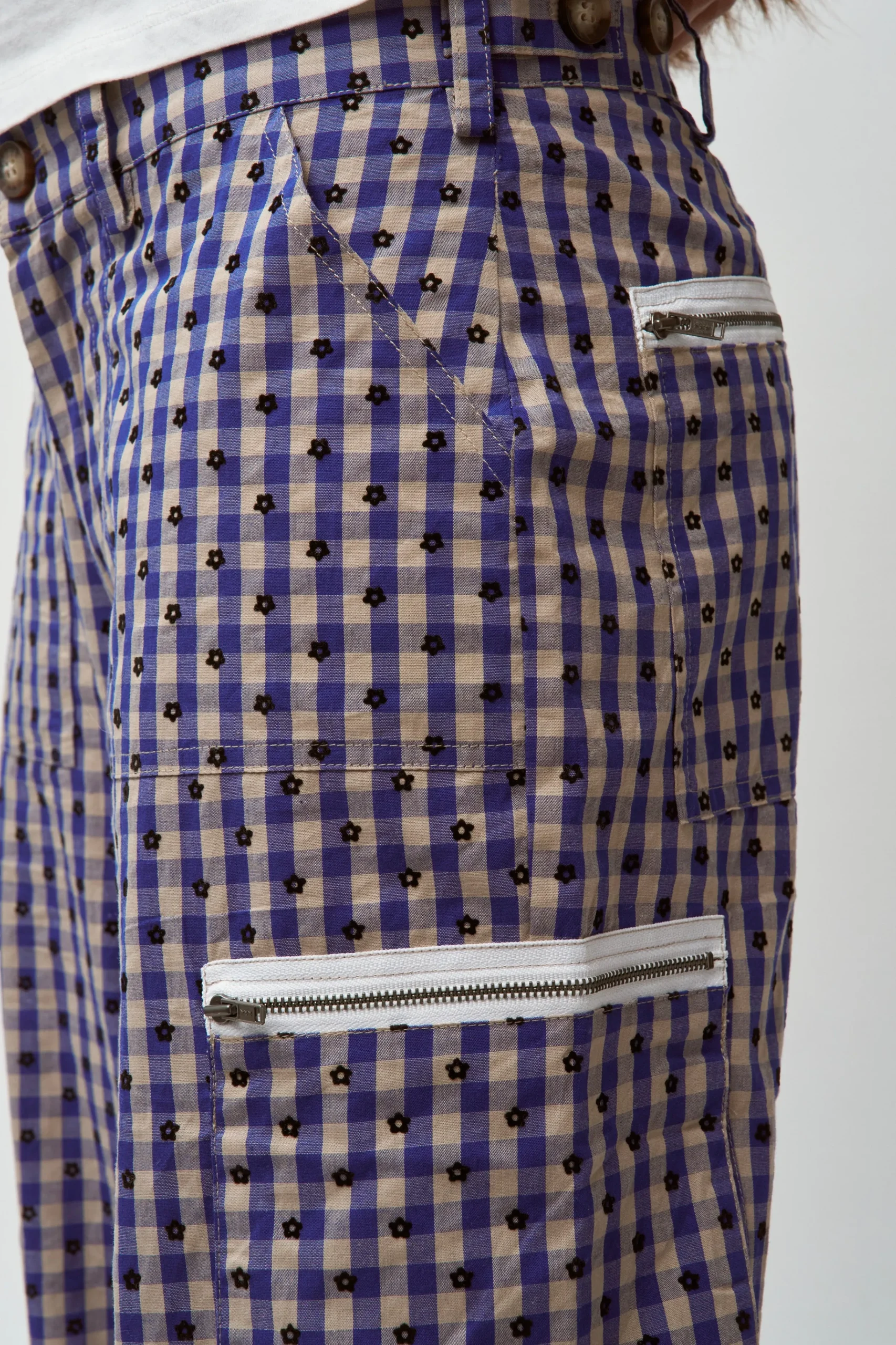 GUIZIO Adrian Gingham Pant- Pants