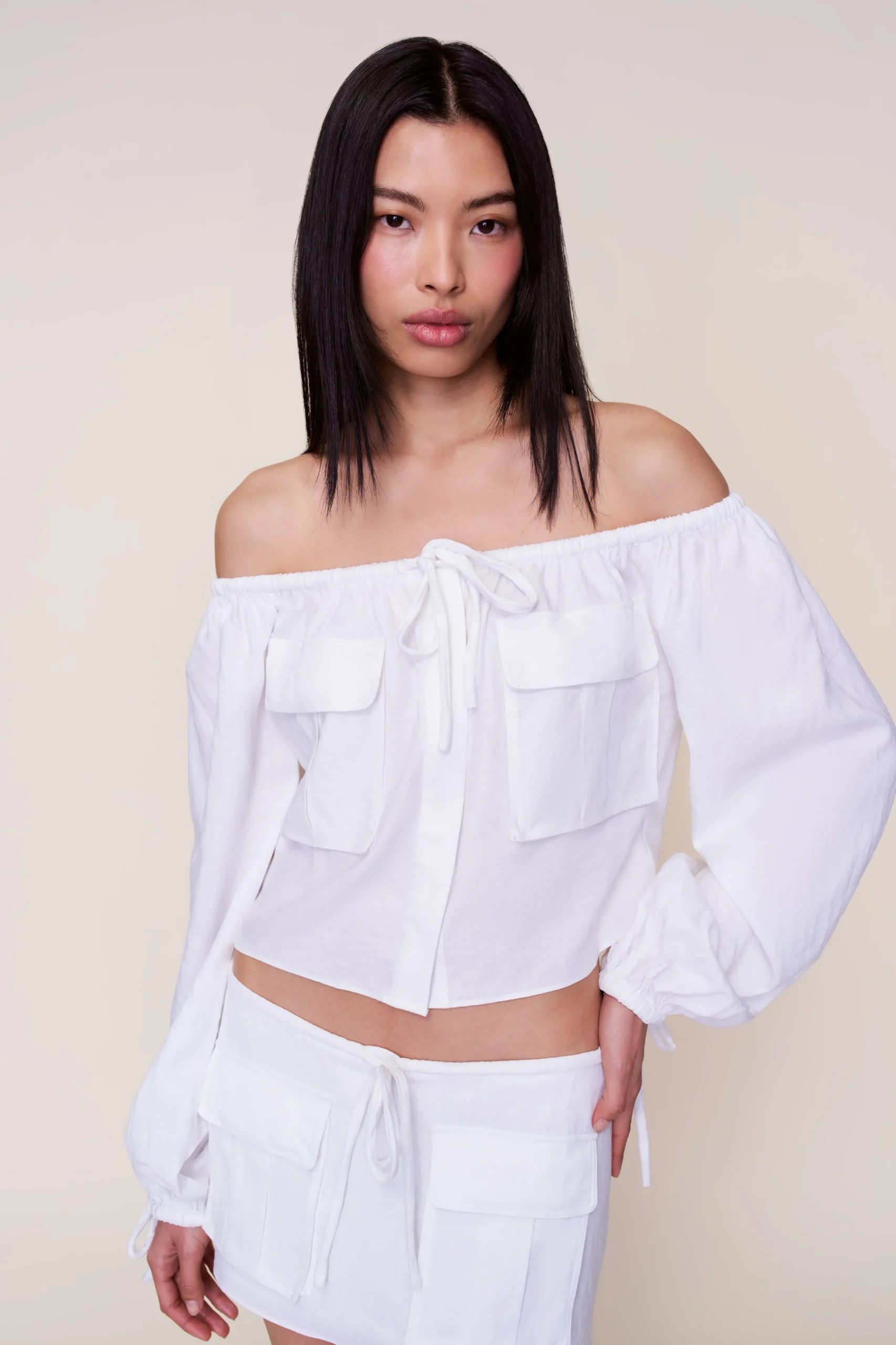 GUIZIO Akiko Top- Long Sleeve Tops|Tops