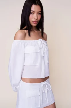 GUIZIO Akiko Top- Long Sleeve Tops|Tops