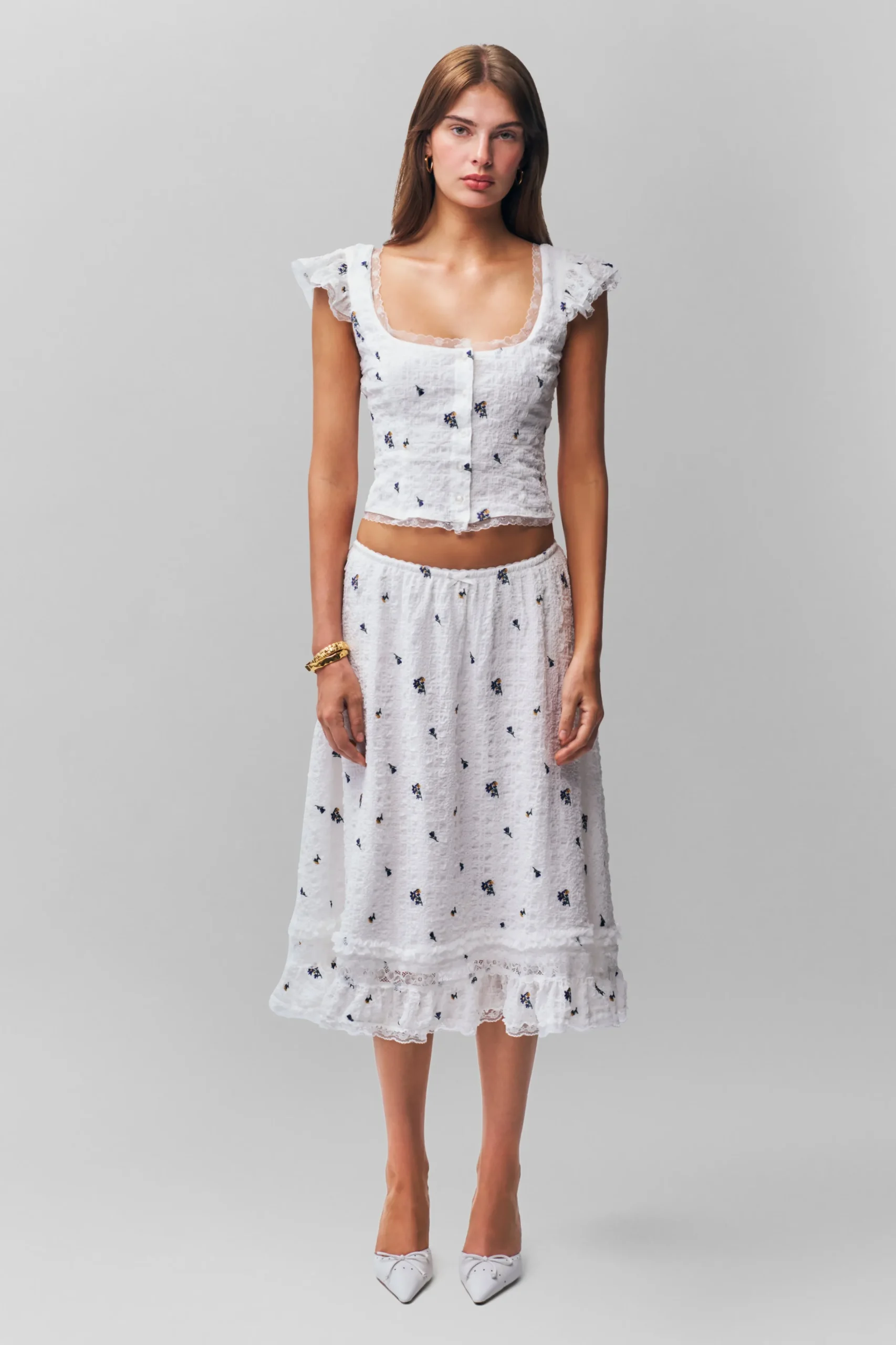 GUIZIO Aletta Skirt- Midi Skirts