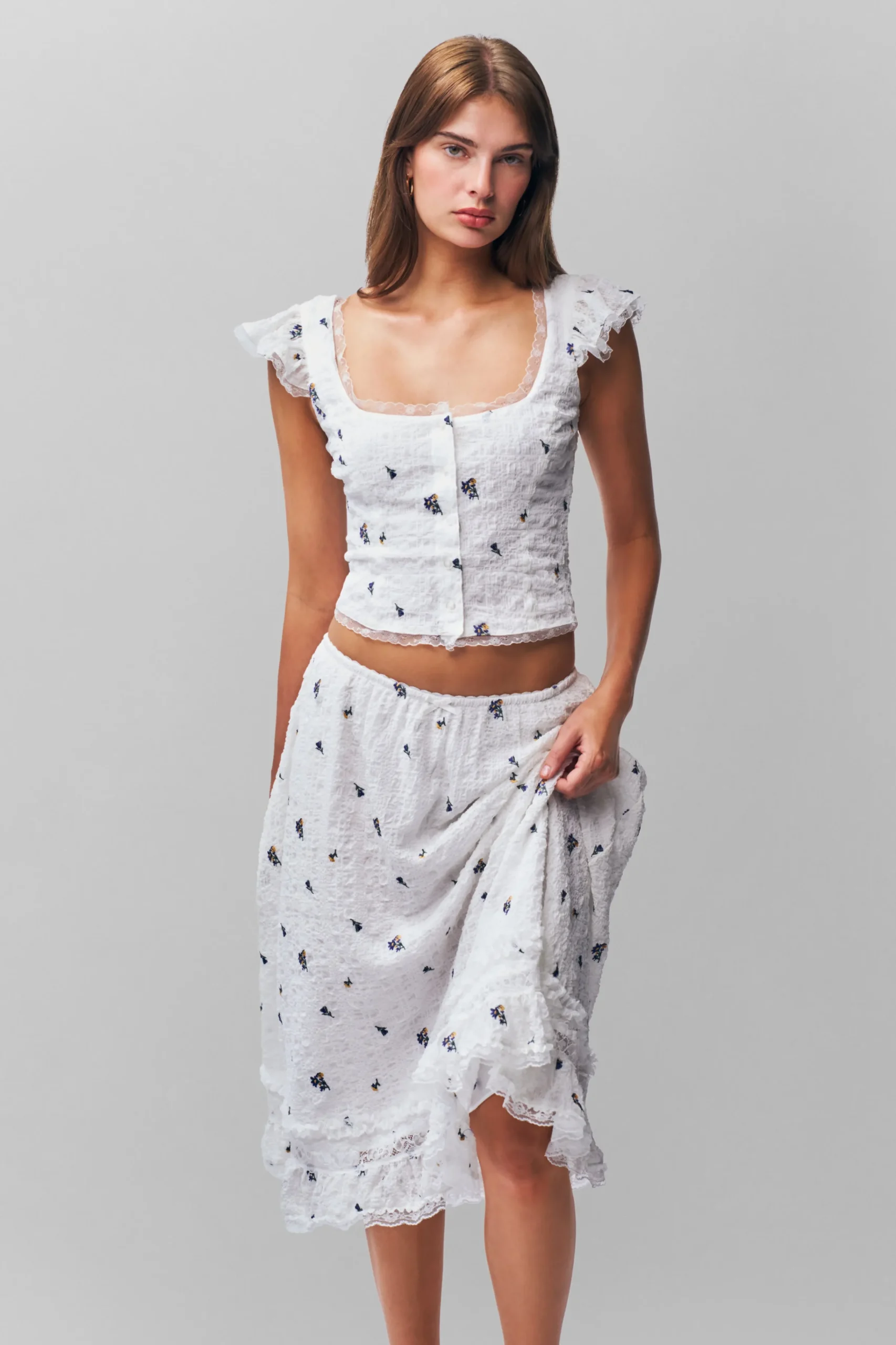 GUIZIO Aletta Skirt- Midi Skirts