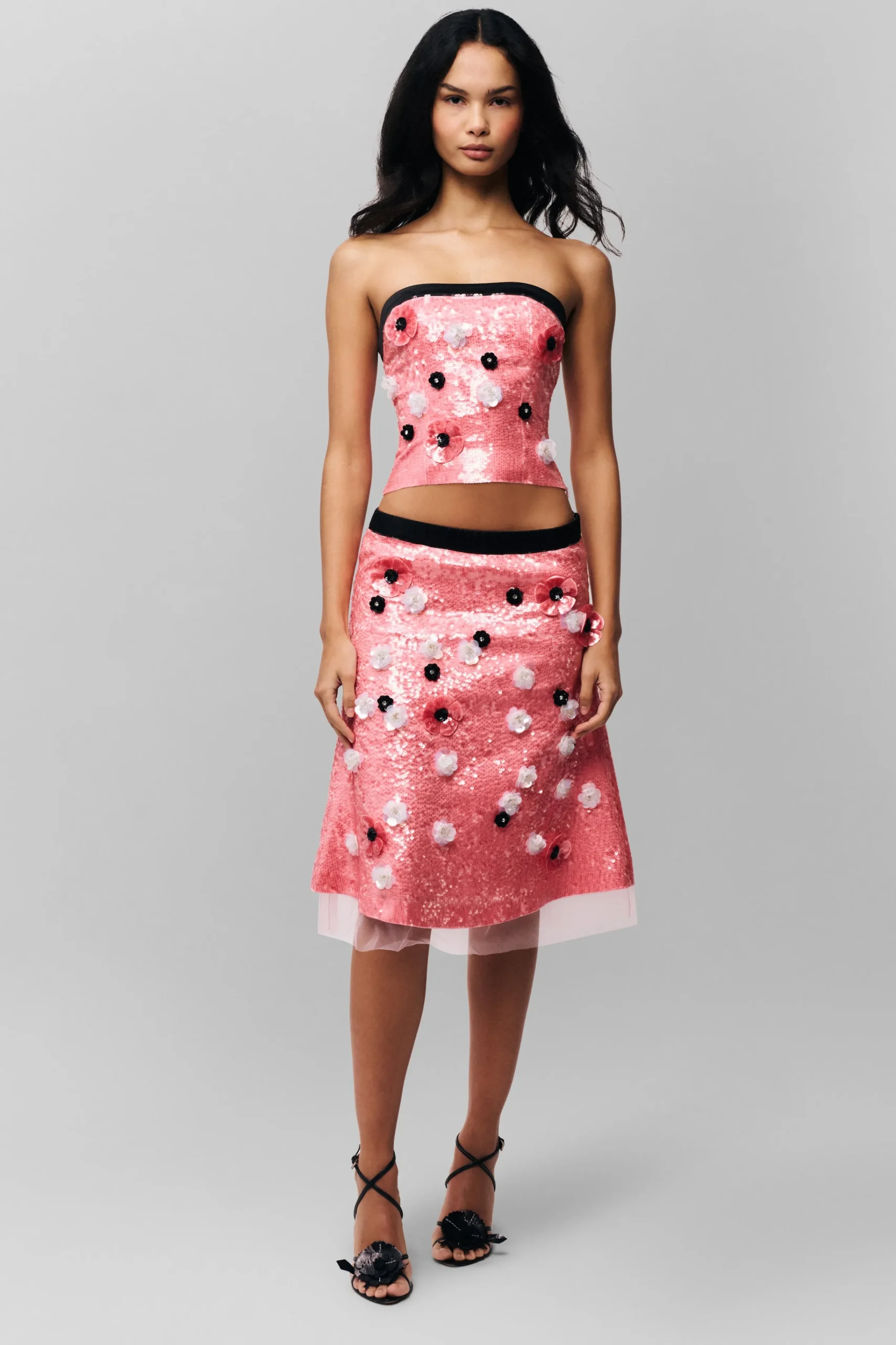 GUIZIO Ambroise Sequin Tube Top- Tops