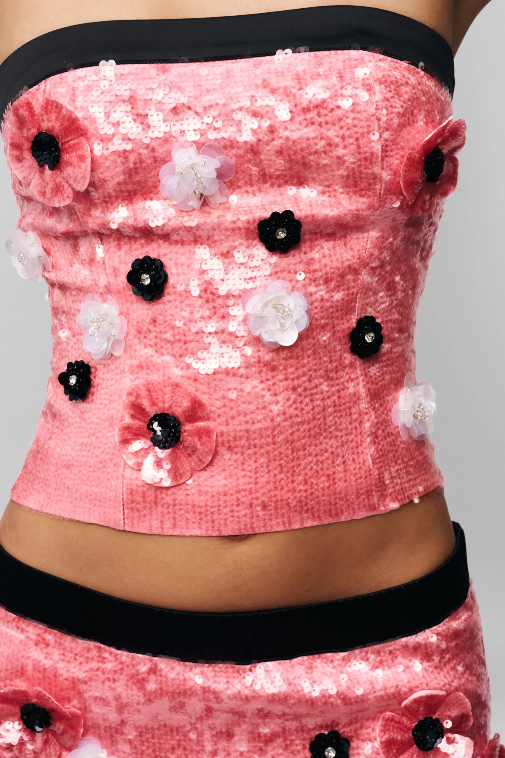 GUIZIO Ambroise Sequin Tube Top- Tops