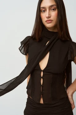 GUIZIO Ara Top- Short Sleeve Tops|Tops