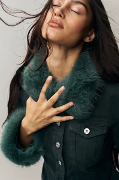 GUIZIO Ares Faux Fur Jacket- Jackets