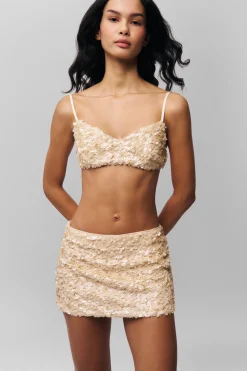 GUIZIO Ari Sequin Skirt- Skirts