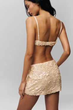 GUIZIO Ari Sequin Skirt- Skirts