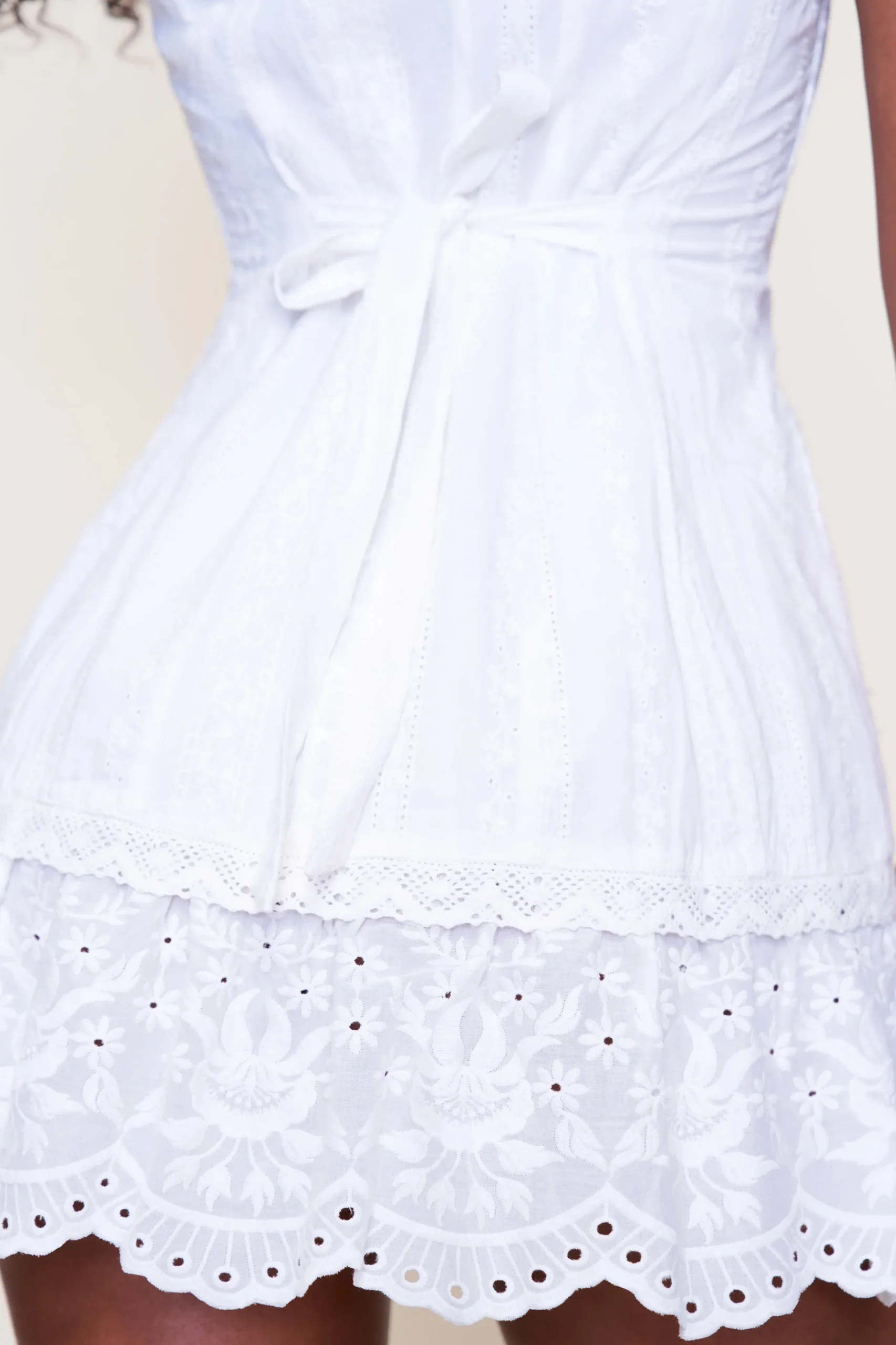 GUIZIO Aylin Eyelet Dress- Mini Dresses|Dresses