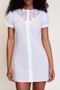 GUIZIO Bina Lace Babydoll Dress- Mini Dresses|Dresses