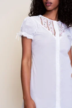 GUIZIO Bina Lace Babydoll Dress- Mini Dresses|Dresses