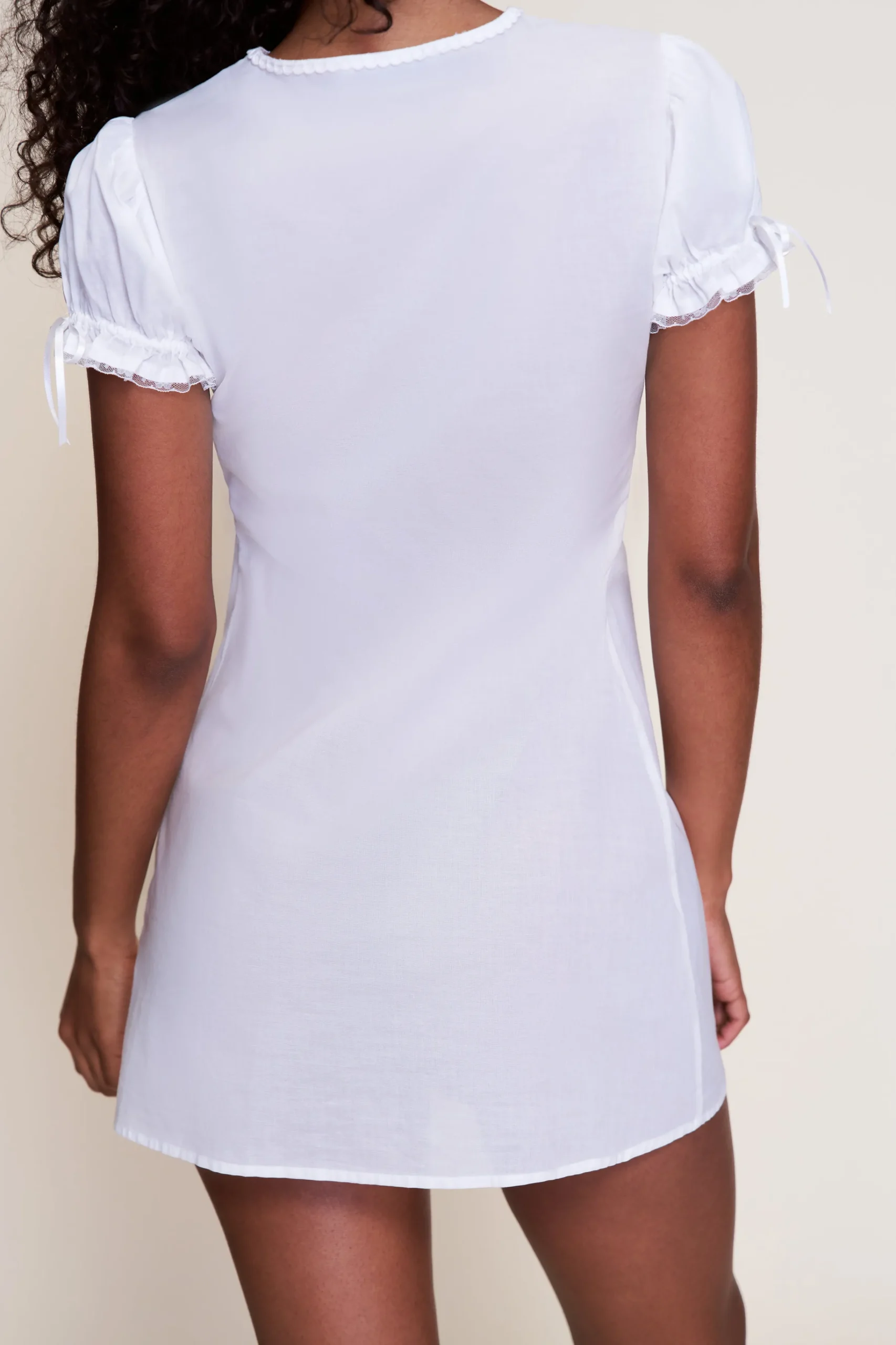 GUIZIO Bina Lace Babydoll Dress- Mini Dresses|Dresses