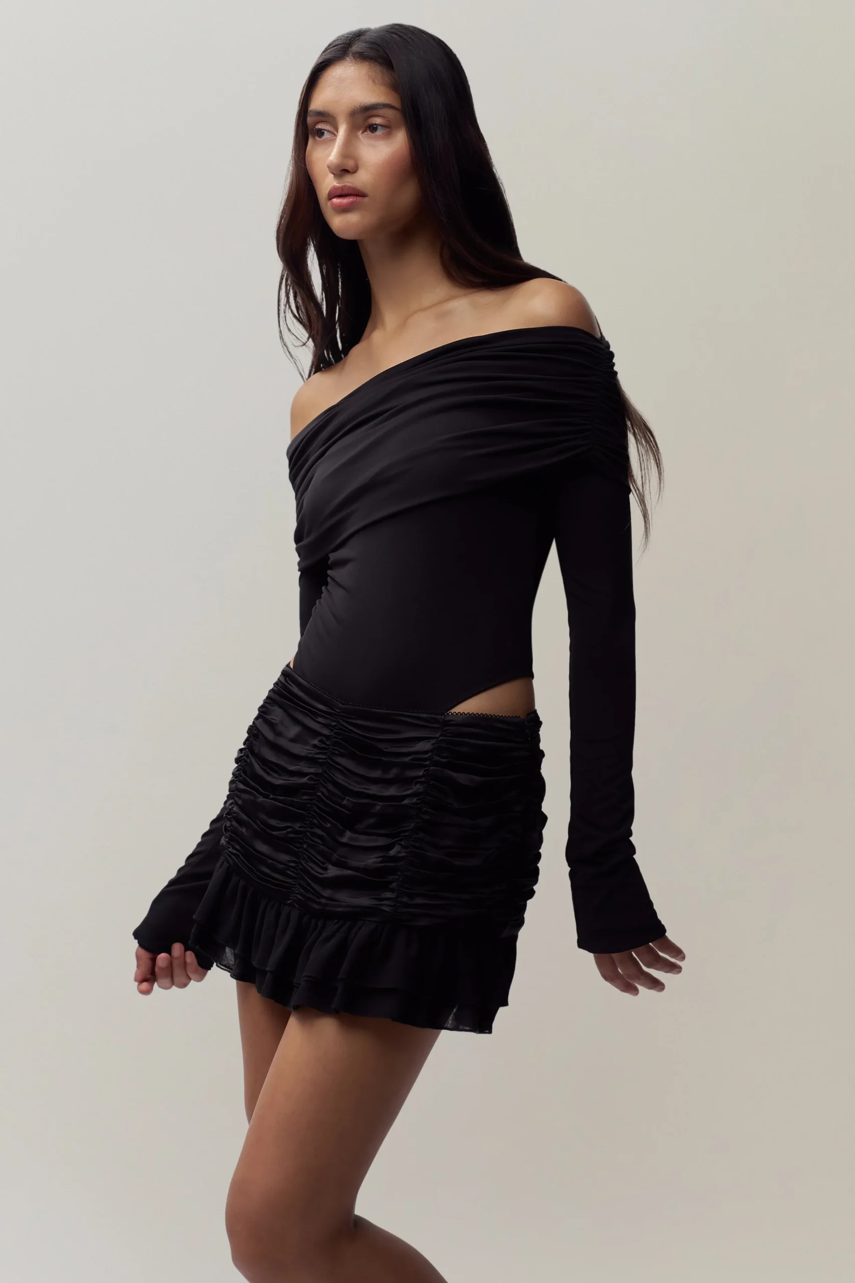 GUIZIO Blume Mini Skirt- Mini Skirts
