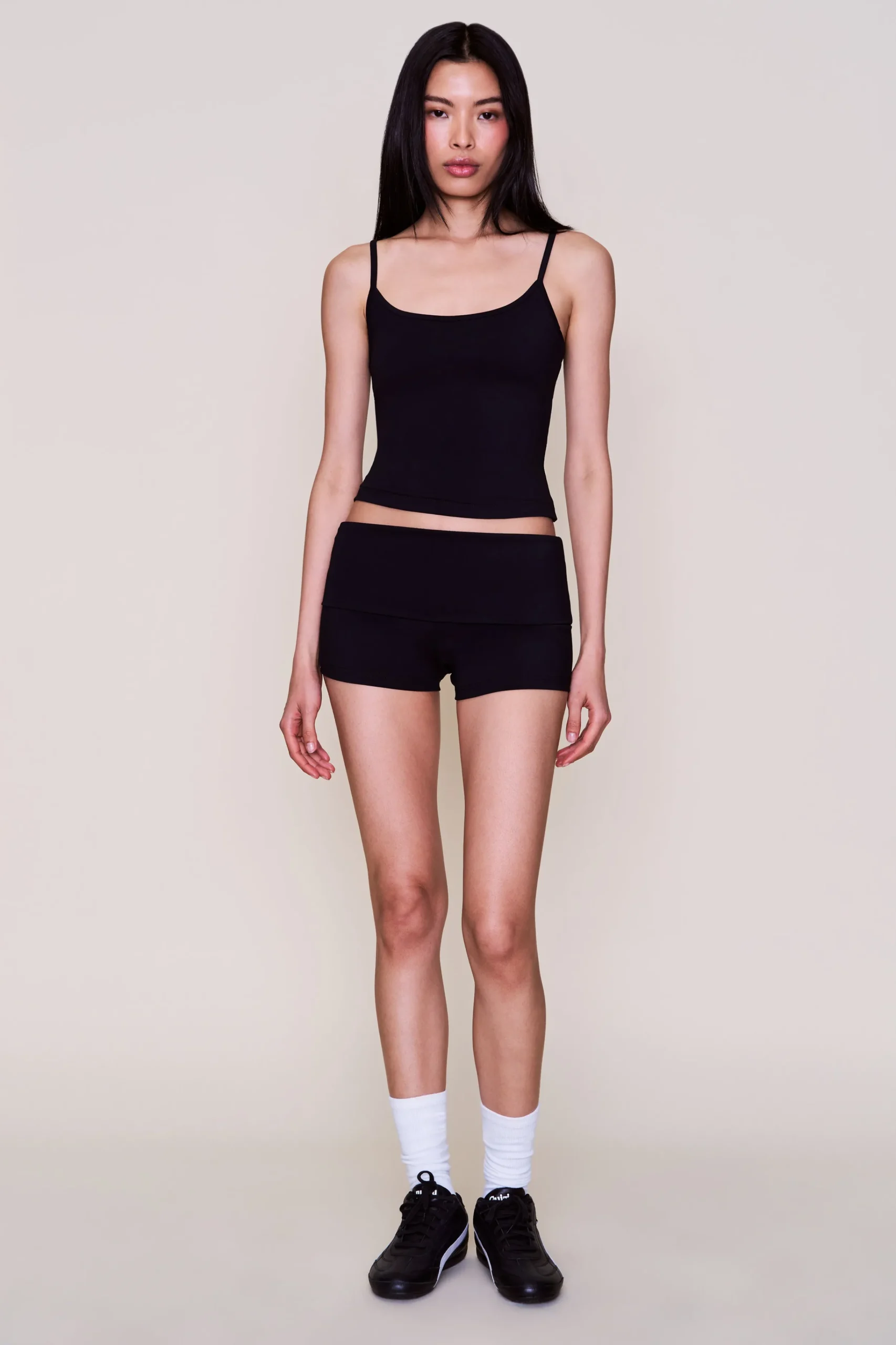 GUIZIO Body Fold-Over Micro Short- Shorts