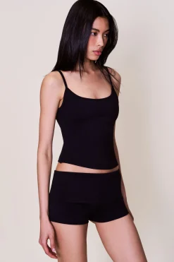 GUIZIO Body Fold-Over Micro Short- Shorts