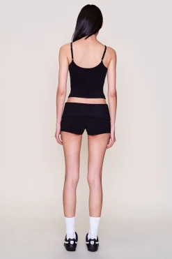 GUIZIO Body Fold-Over Micro Short- Shorts