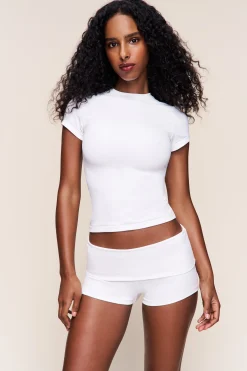 GUIZIO Body Fold-Over Micro Short- Shorts