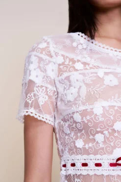 GUIZIO Calais Blouse- Short Sleeve Tops|Tops