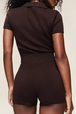 GUIZIO Calesia Zip Up Top- Short Sleeve Tops|Tops