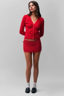 GUIZIO Camelie Cardigan Top- Sweaters|Tops