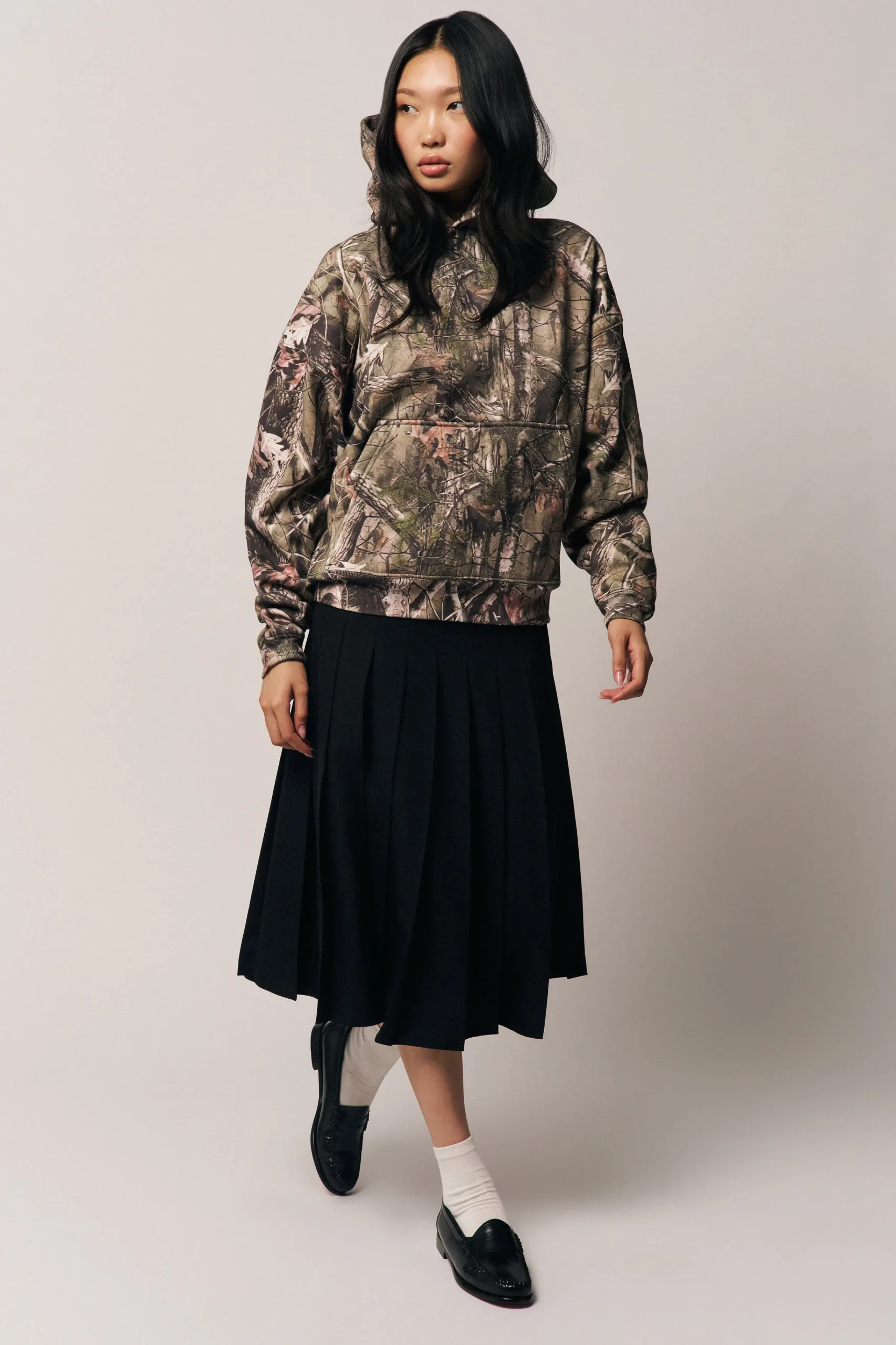 GUIZIO Camo Sweatshirt- Sweaters|Sweatshirts & Hoodies