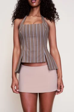 GUIZIO Carine Halter Top- Halter Tops|Tops