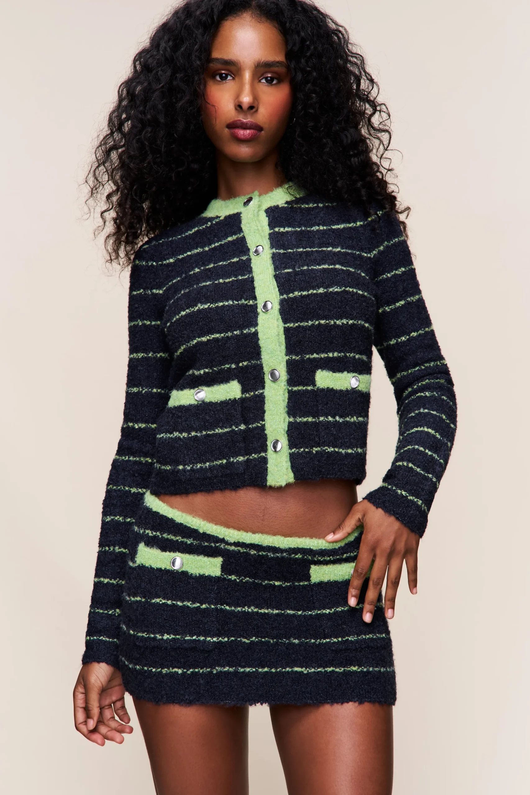 GUIZIO Carline Mini Skirt- Mini Skirts|Knitwear