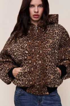 GUIZIO Charli Hooded Quilted Jacket- Jackets