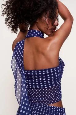 GUIZIO Chiffon Wrap Around Top- Sleeveless Tops|Tops