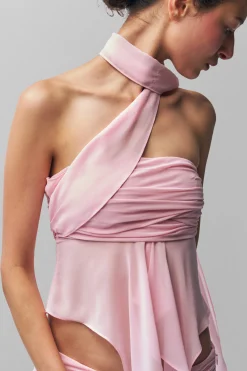 GUIZIO Chiffon Wrap Around Top- Sleeveless Tops|Tops