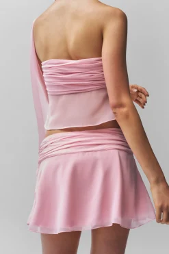 GUIZIO Chiffon Wrap Around Top- Sleeveless Tops|Tops
