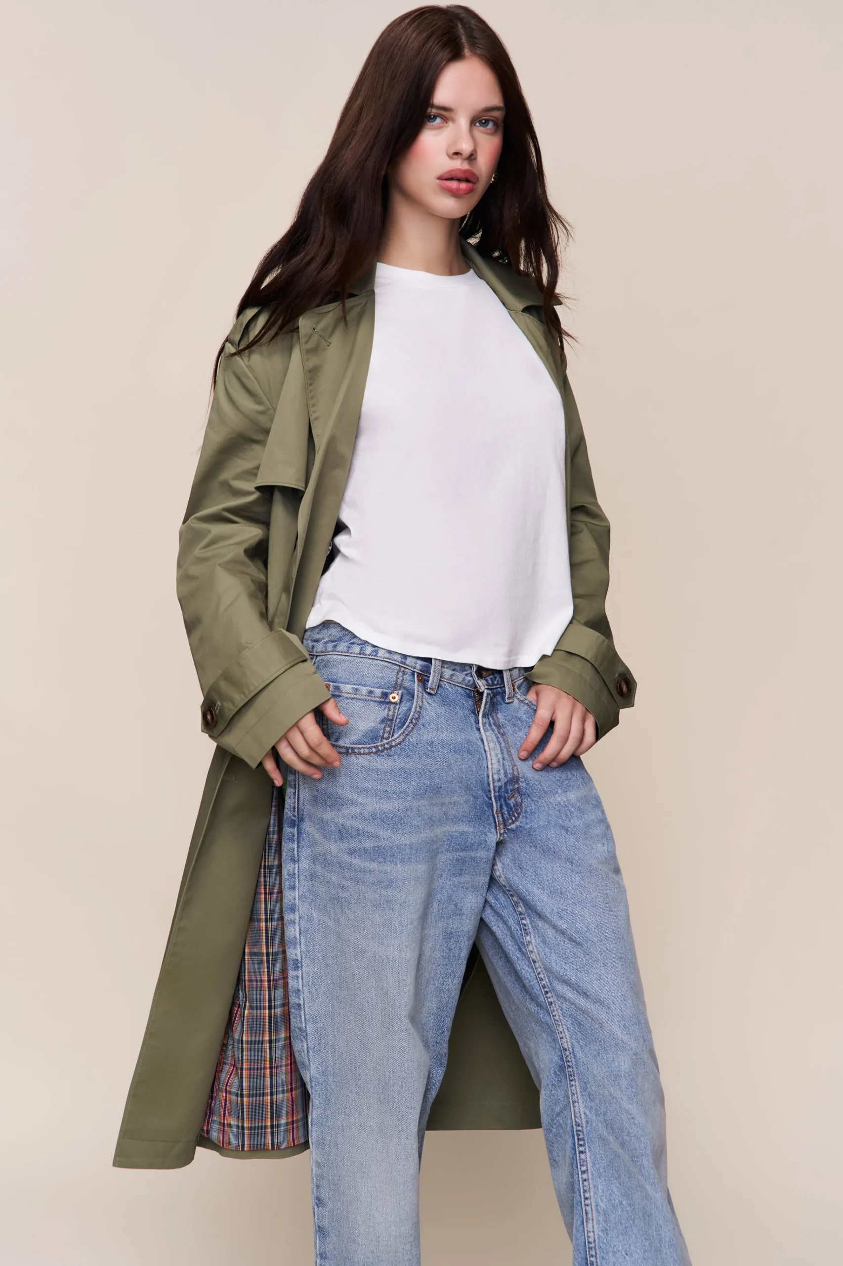 GUIZIO Classic Trench Coat- Jackets