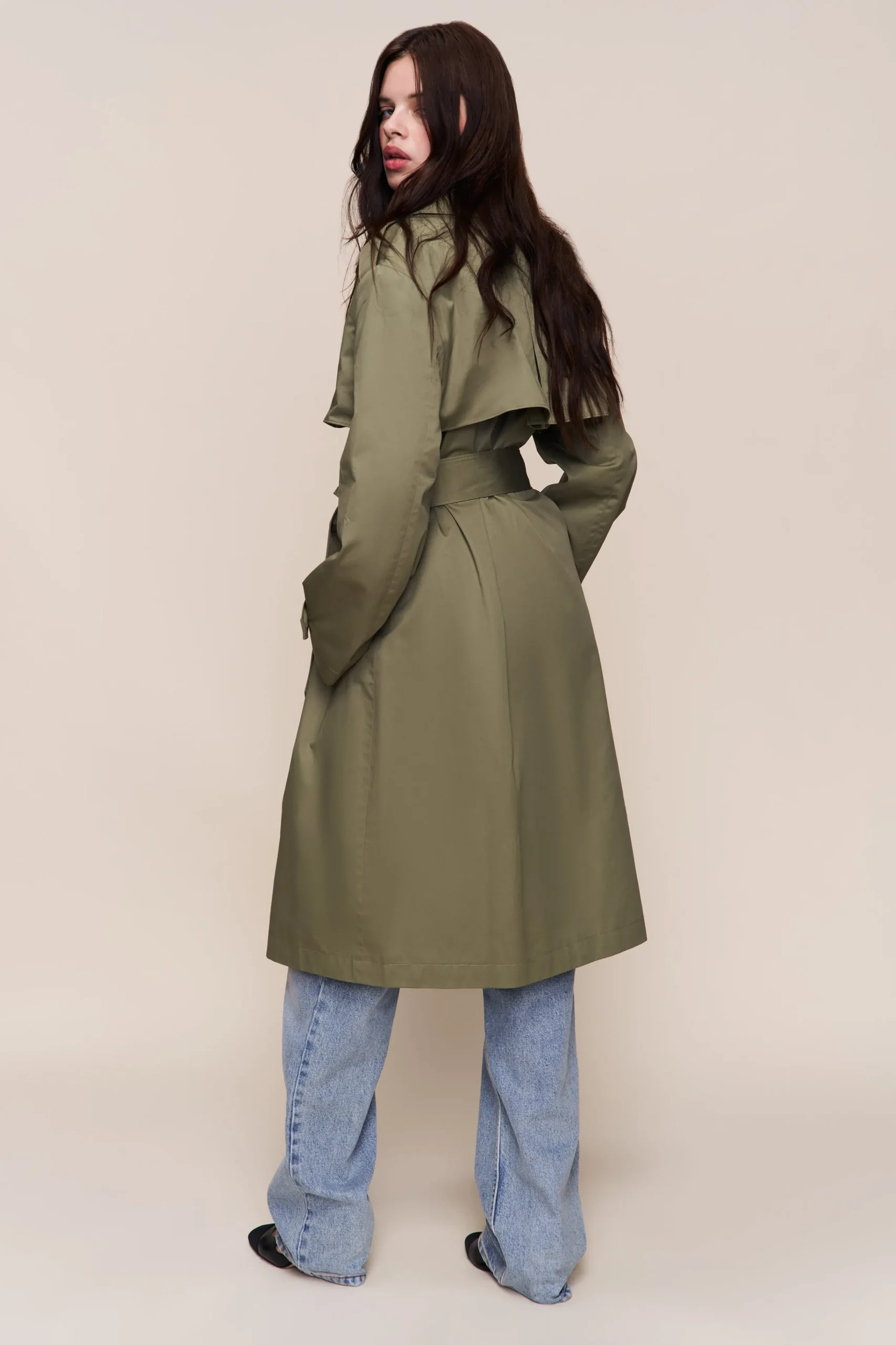 GUIZIO Classic Trench Coat- Jackets