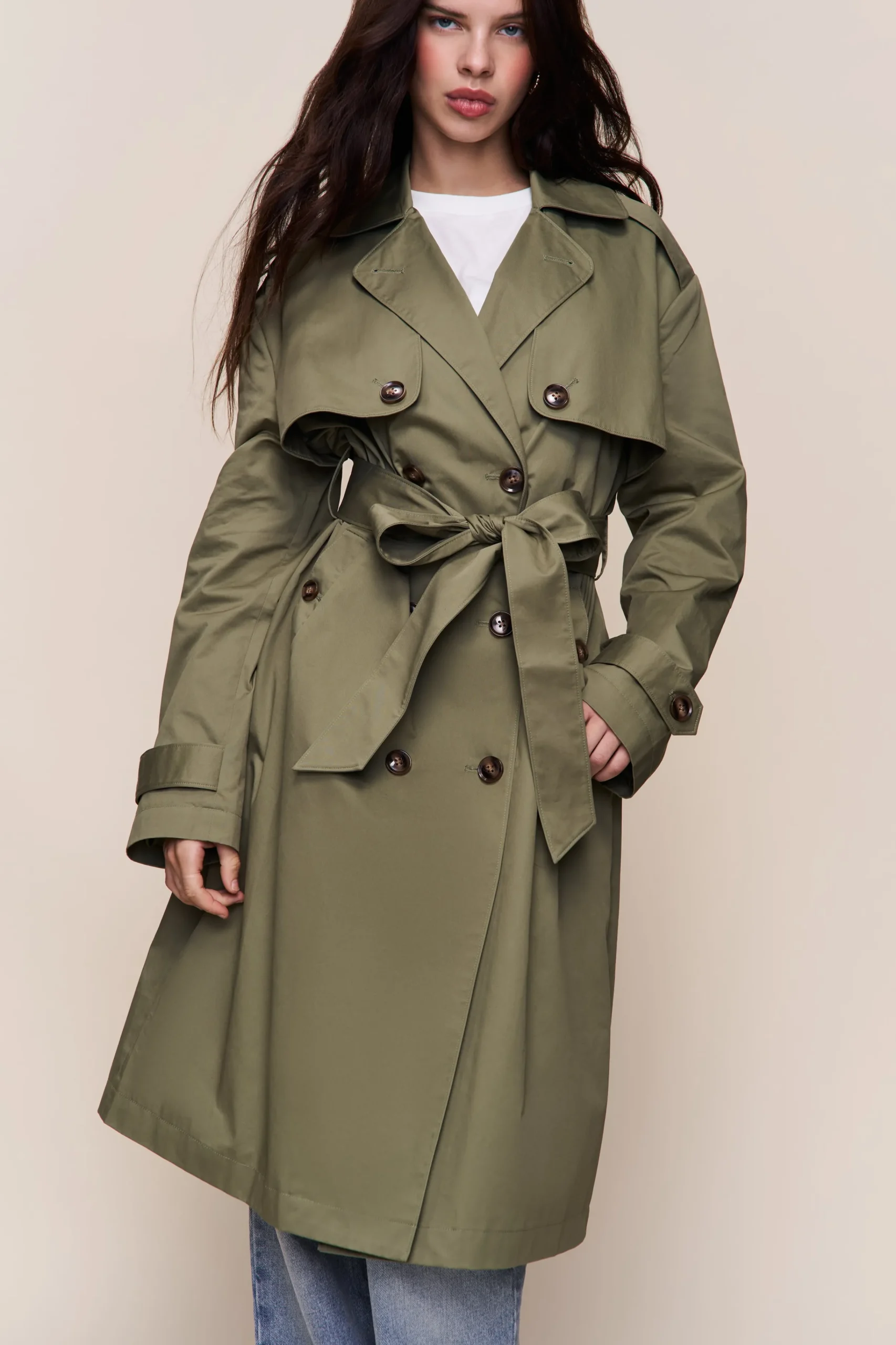 GUIZIO Classic Trench Coat- Jackets