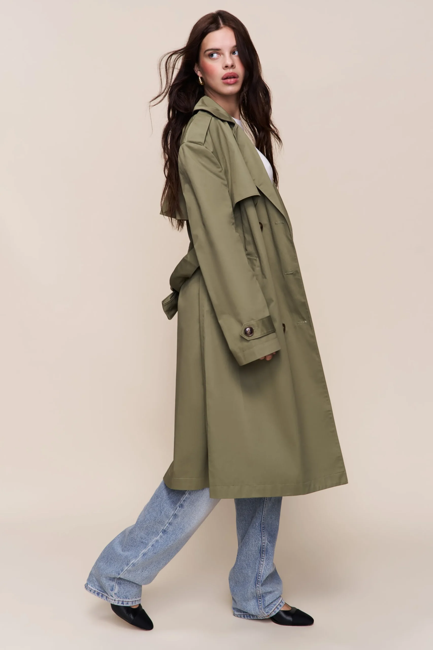 GUIZIO Classic Trench Coat- Jackets