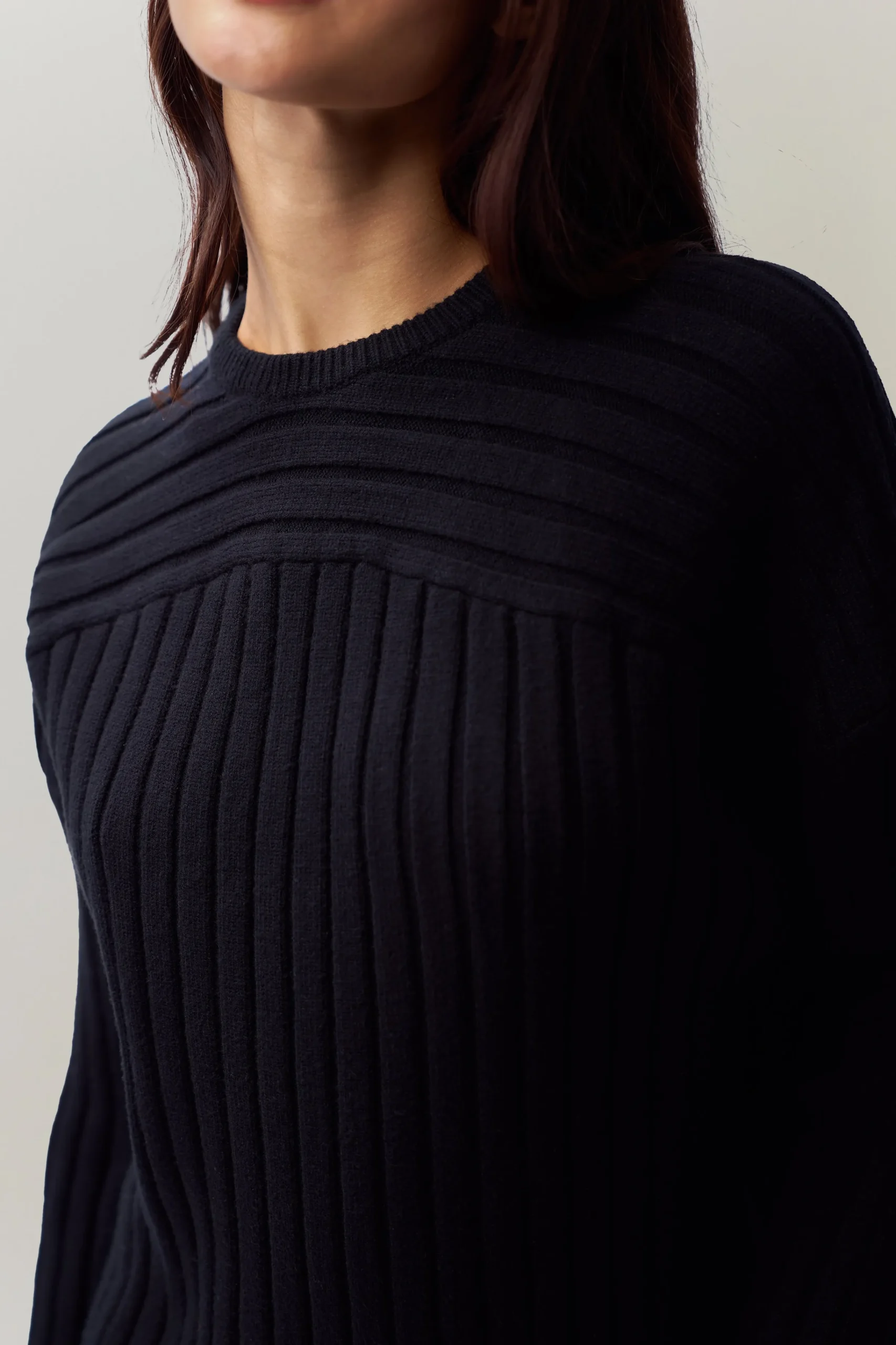 GUIZIO Cleon Rib Knit Pullover- Sweaters|Knitwear