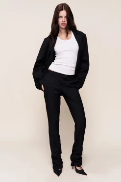 GUIZIO Cora Ruched Hem Pant- Pants