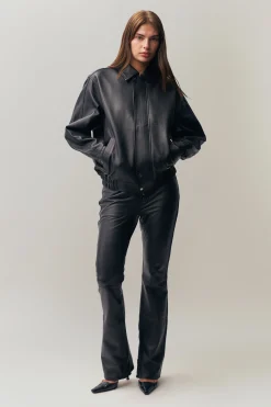 GUIZIO Costa Leather Jacket- Jackets