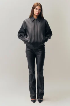 GUIZIO Costa Leather Jacket- Jackets