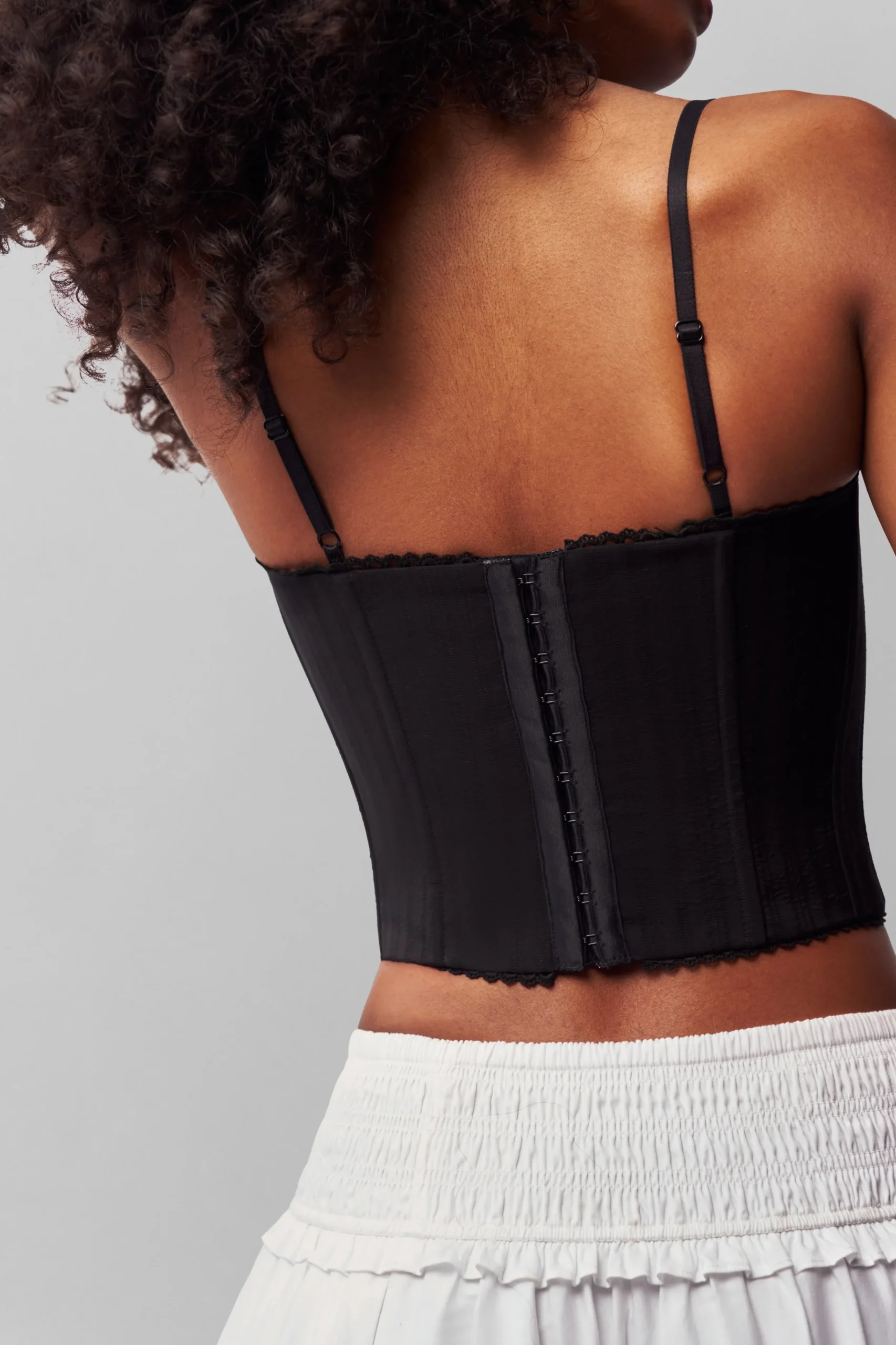 GUIZIO Cotton Scallop Corset- Corsets|Corsets