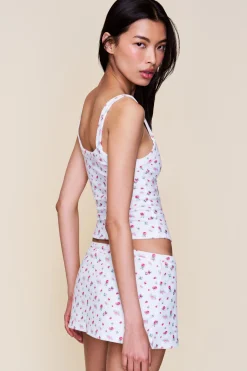 GUIZIO Dani Terry Mini Skort- Mini Skirts|Skirts