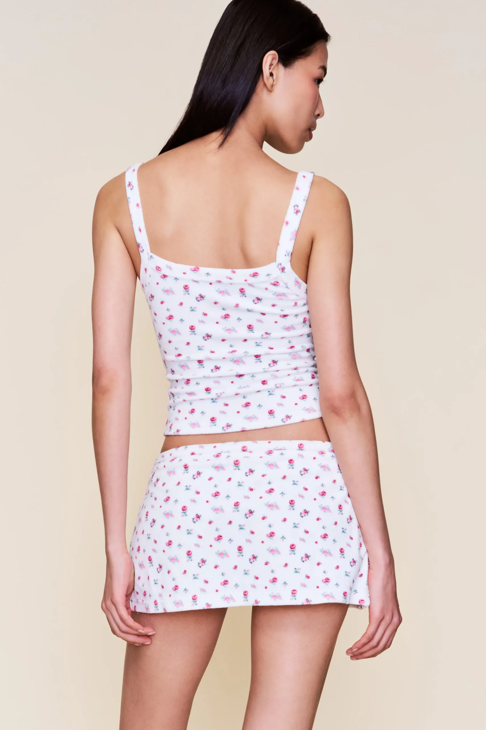 GUIZIO Dani Terry Mini Skort- Mini Skirts|Skirts