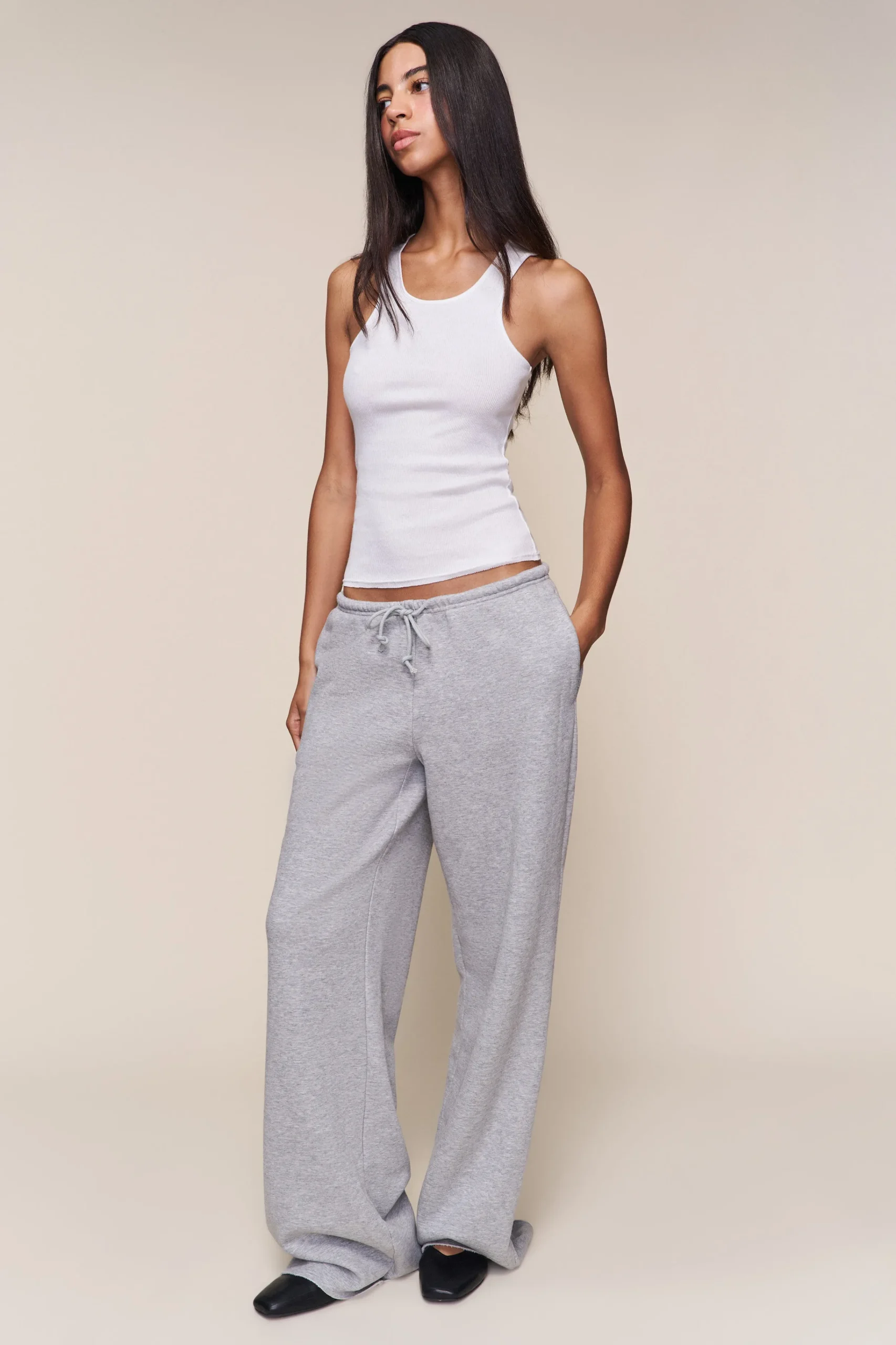 GUIZIO Drawstring Fleece Pant- Pants