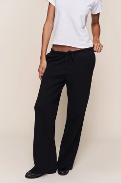 GUIZIO Drawstring Fleece Pant- Pants