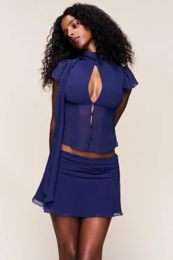GUIZIO Eda Mini Skirt- Mini Skirts|Skirts