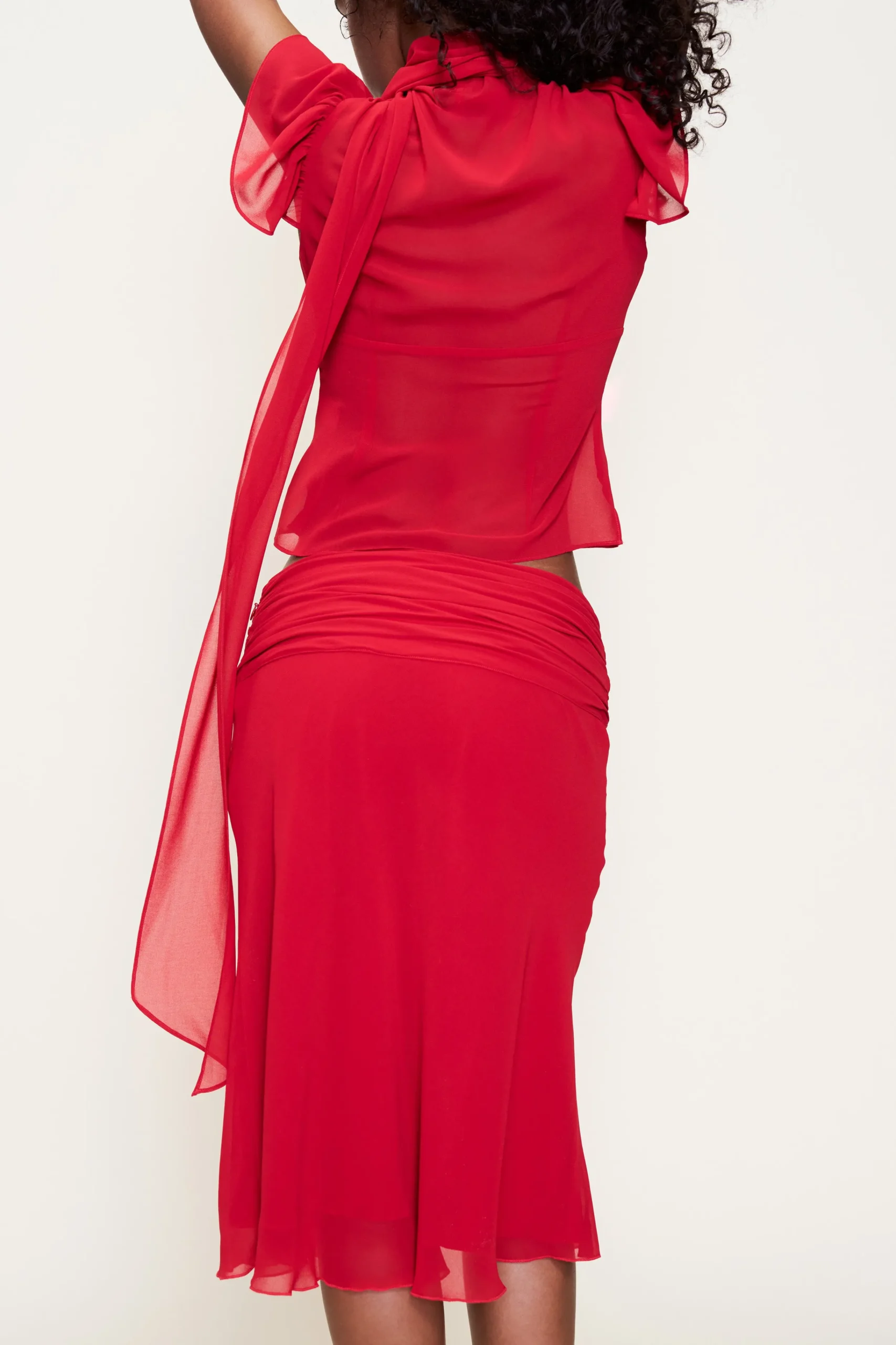 GUIZIO Eda Skirt- Midi Skirts|Skirts