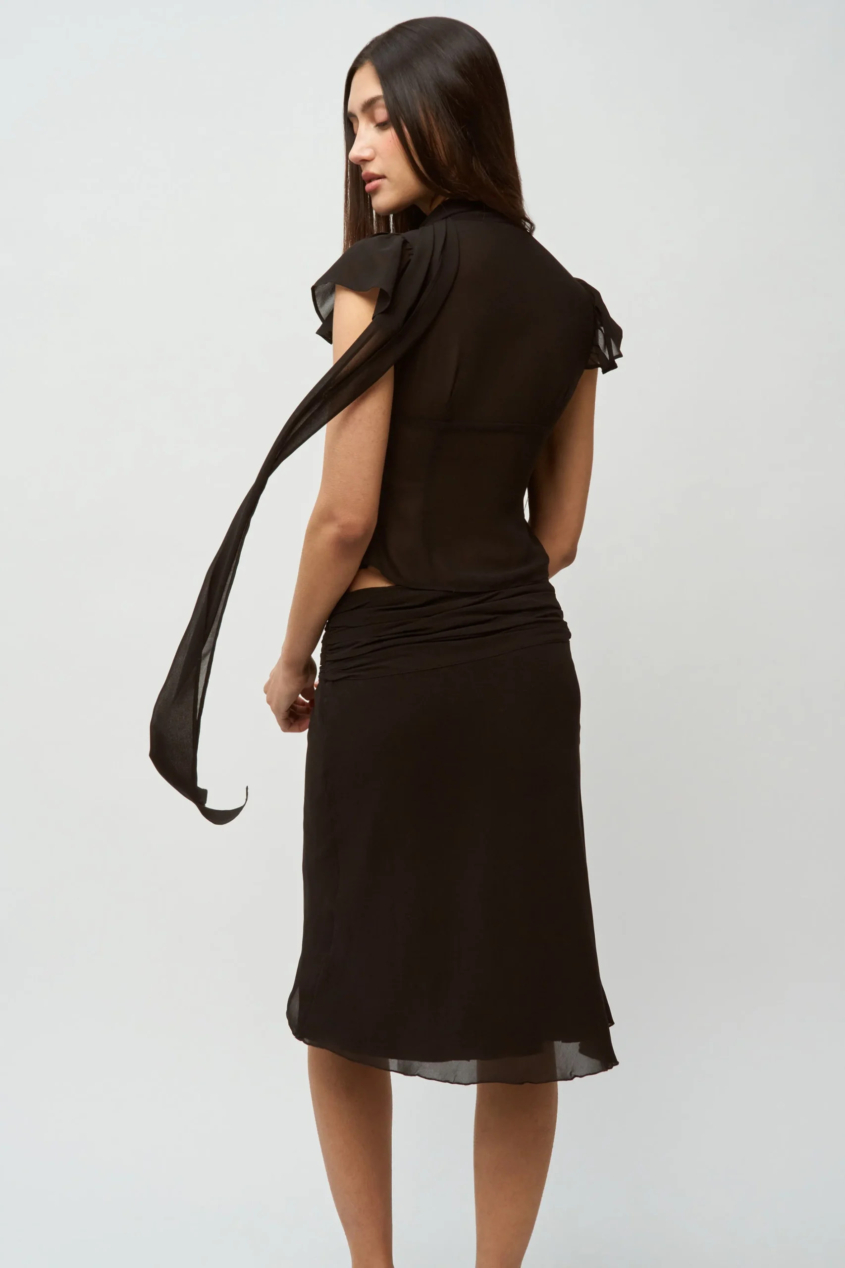 GUIZIO Eda Skirt- Midi Skirts|Skirts