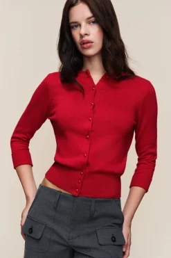 GUIZIO Emelie Wool Cardigan- Sweaters|Knitwear