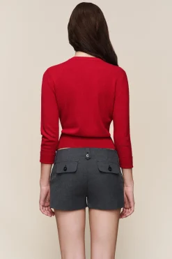 GUIZIO Emelie Wool Cardigan- Sweaters|Knitwear