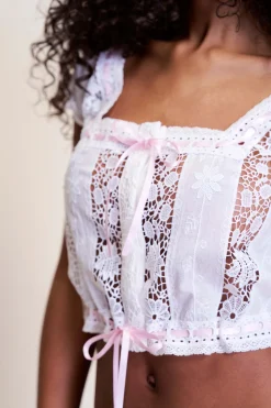 GUIZIO Emery Blouse- Short Sleeve Tops|Tops