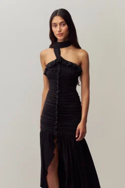 GUIZIO Empress Wrap Around Gown- Midi Dresses|Dresses